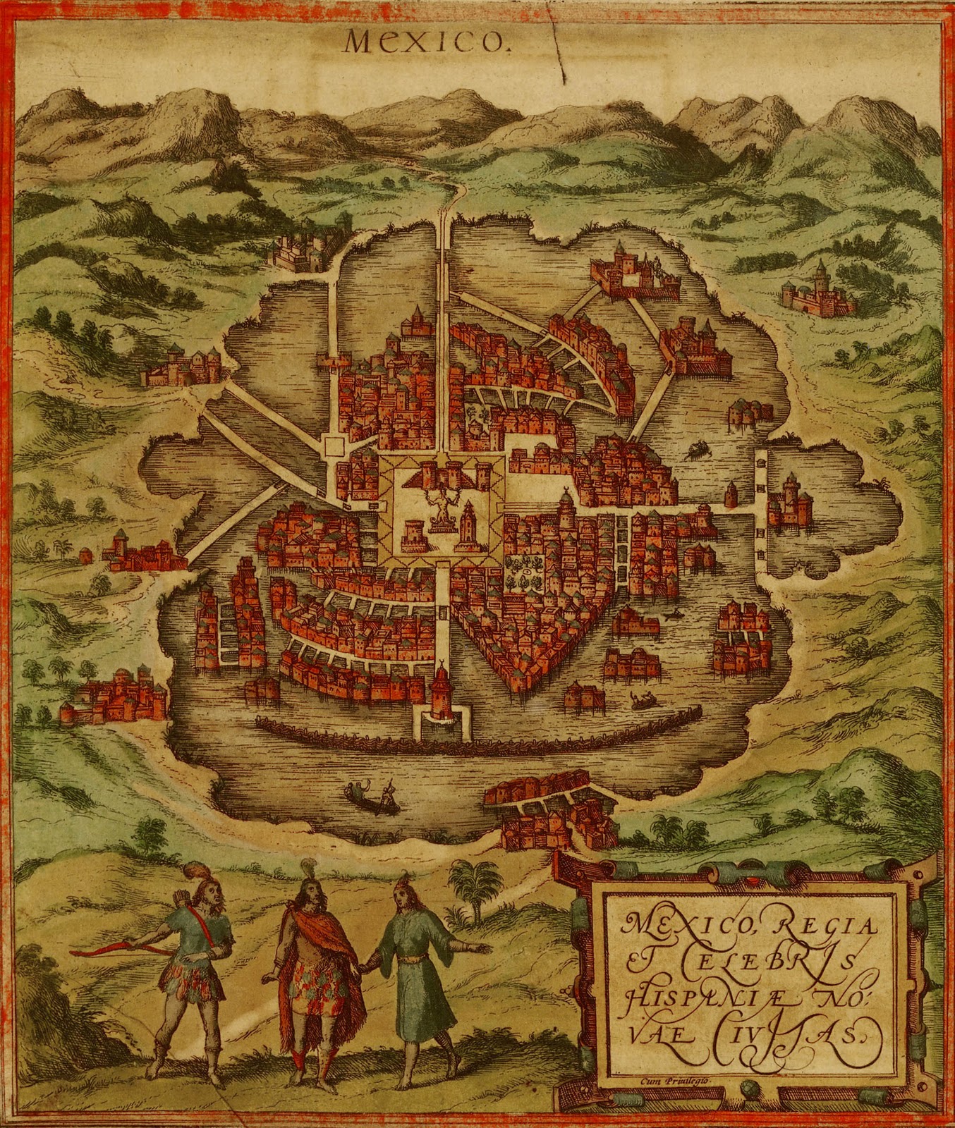 1572 Ciudad de México Urbanización Flandes 1572, basado en mapa 1524