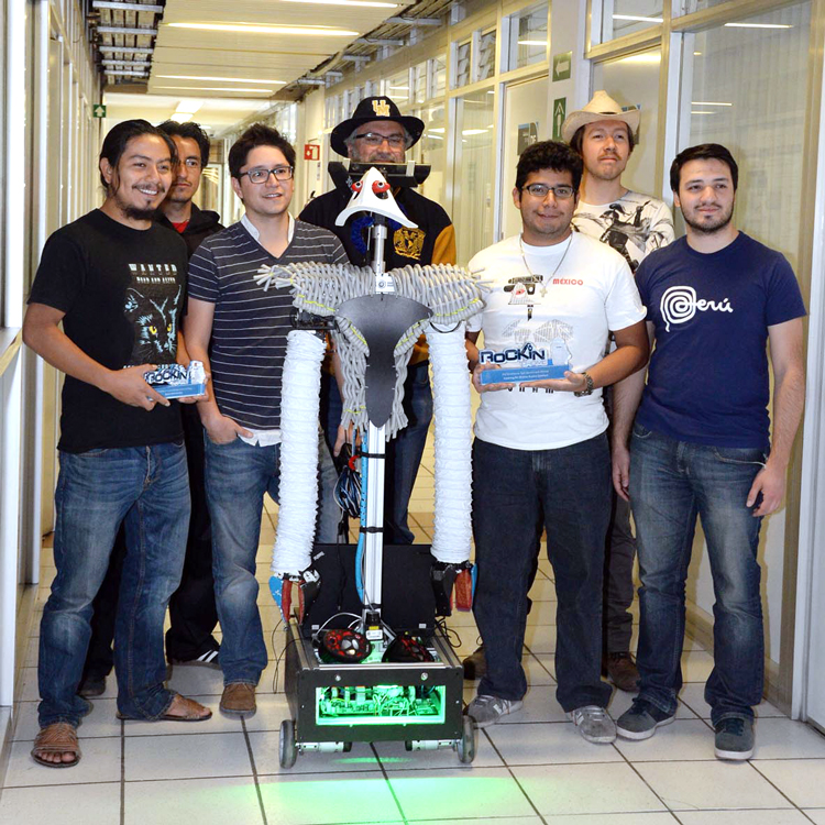 robots diseñados por estudiantes de la UNAM