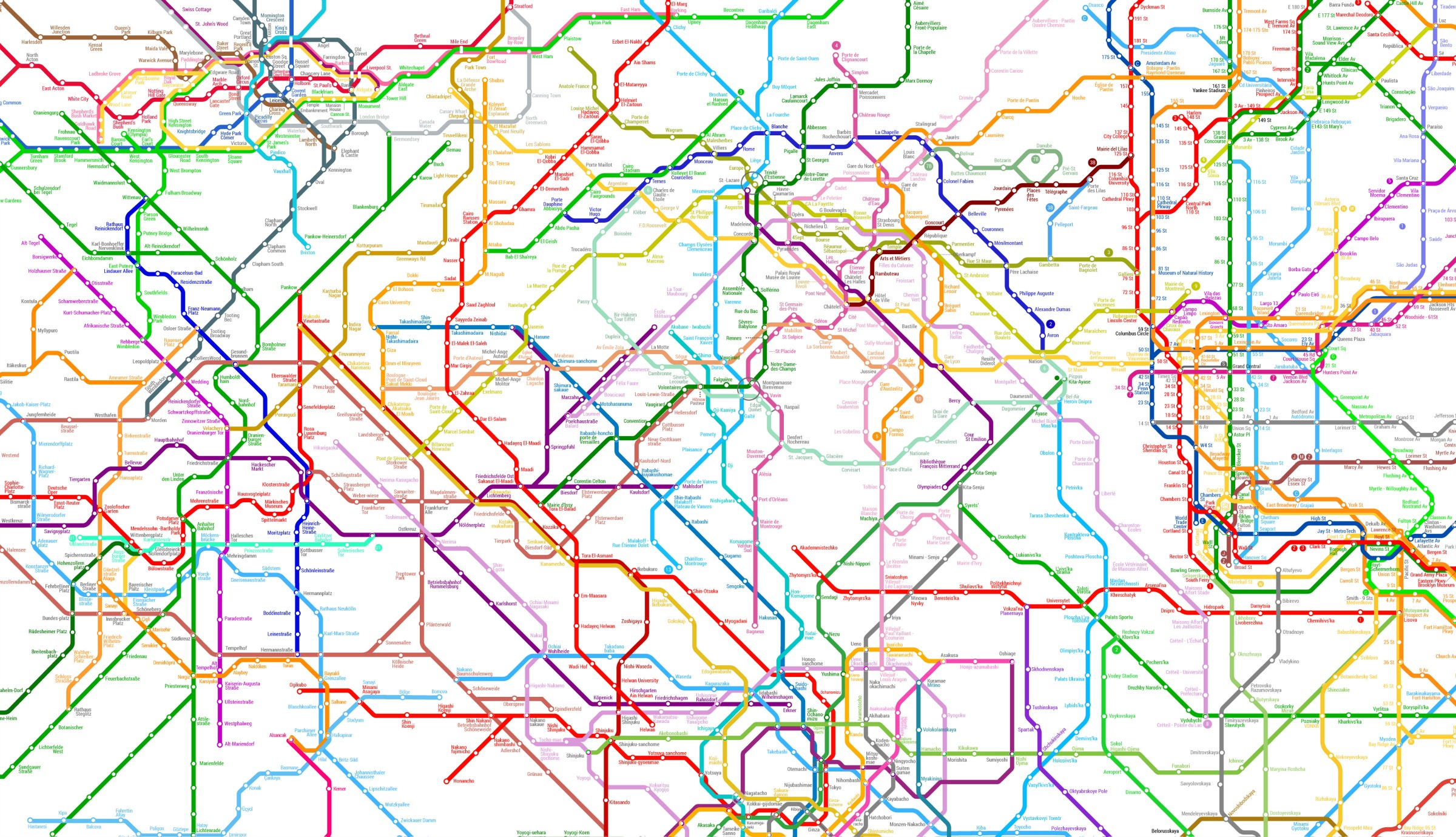 The World Metro Map