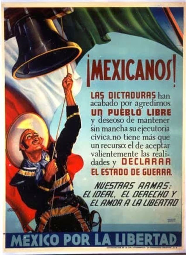 Los carteles antinazis que se produjeron en México en la Guerra Mundial