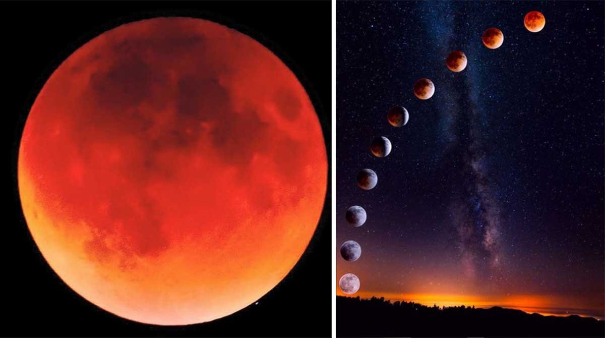 El eclipse lunar de enero 2019, un espectáculo cósmico
