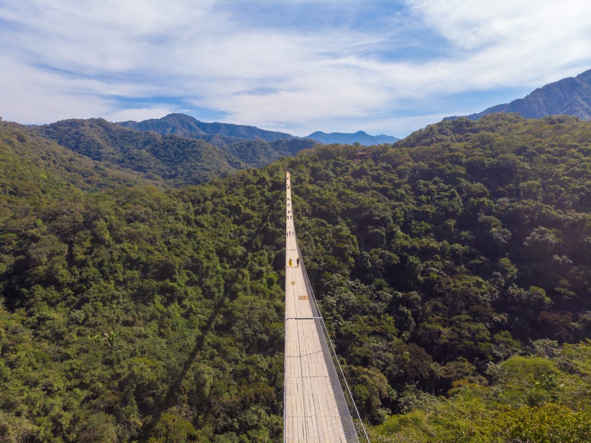 Uno de puentes colgantes más grandes del mundo está en México